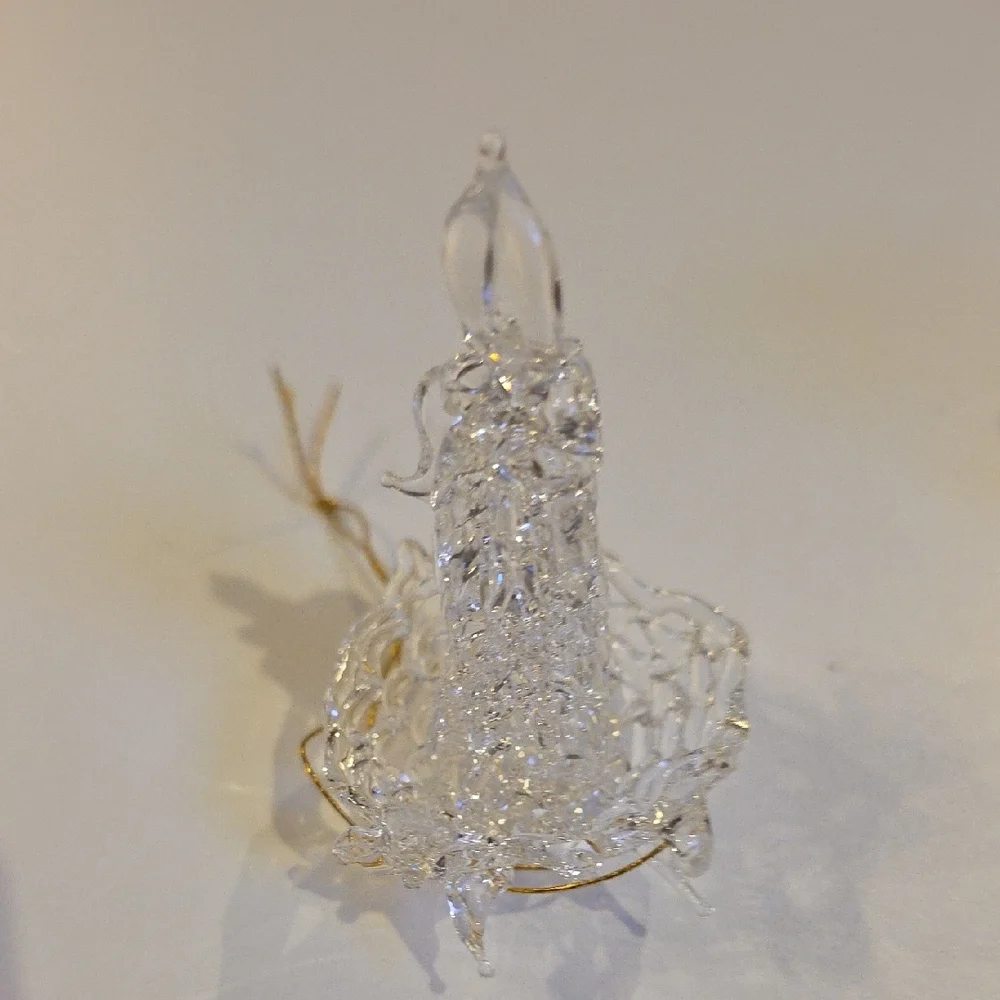 Gold Christmas Ornaments - Elegant Clear and Gold Style Ornament Set